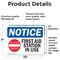 Signmission First Aid Station In Use Sign With Symbol, 10 in W x Rectangle, Vinyl Decal OS-2PACK-NS-D-710-L-12751 - alternate 4